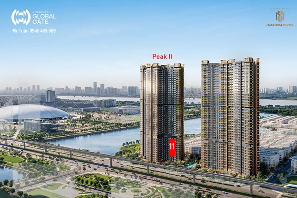 Trục căn 11 tòa Y3 LUMIÈRE Essence Peak II 